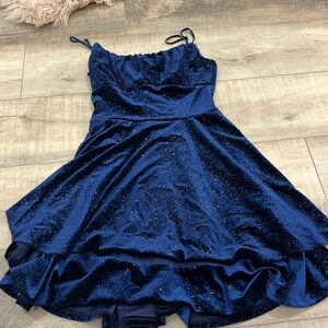 Navy blue sparkly dress